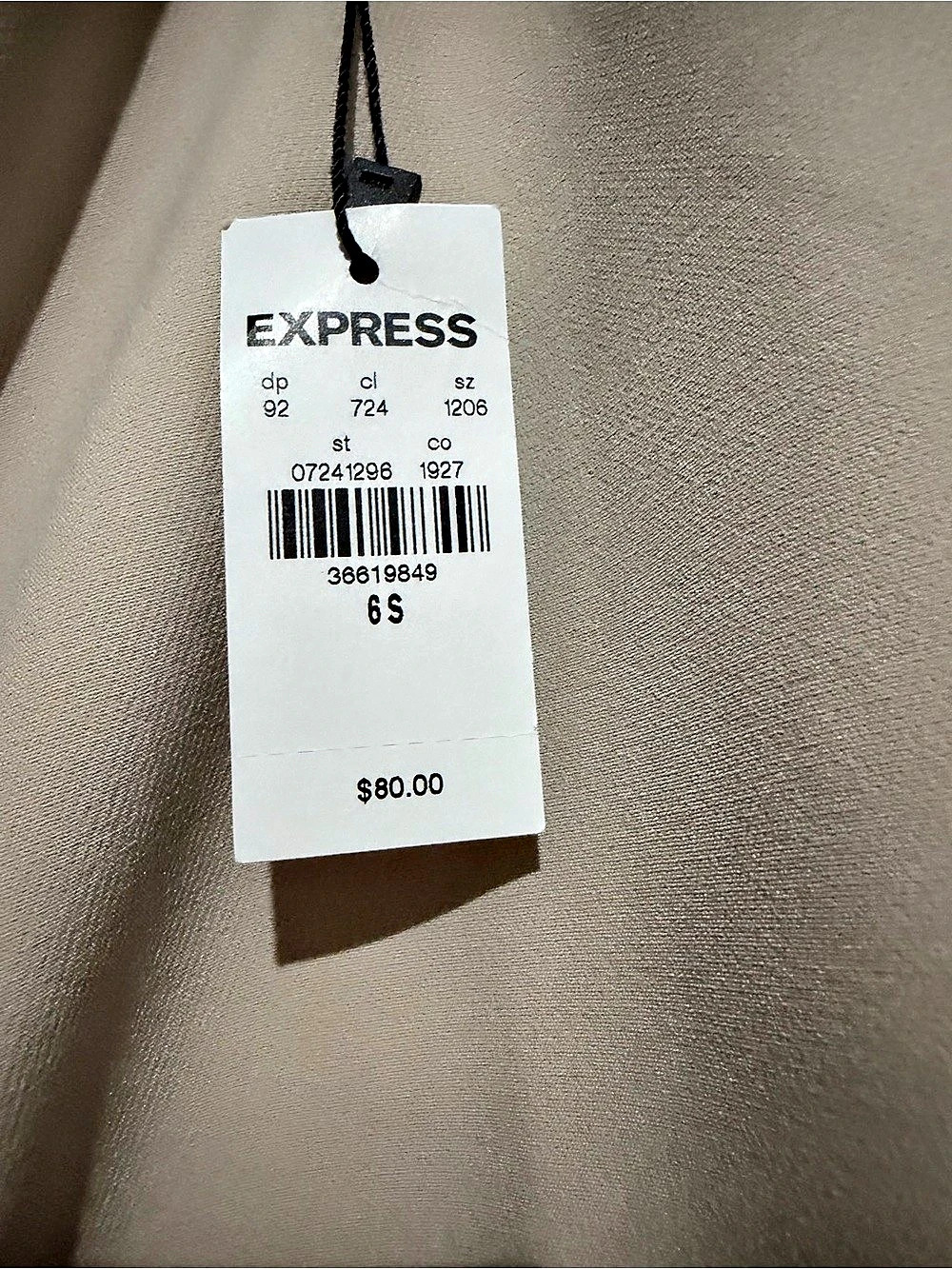 Express Editor Mid Rise Bootcut Pant Mid Rise Bootcut Pants Tan Size 6S - Picture 3 of 4